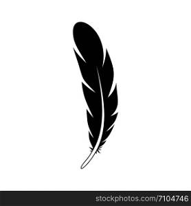 Aztec feather icon. Simple illustration of aztec feather vector icon for web design isolated on white background. Aztec feather icon, simple style