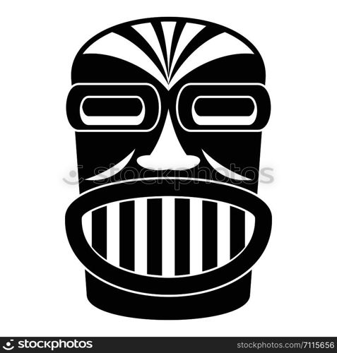 Aztec wood idol icon. Simple illustration of aztec wood idol vector icon for web design isolated on white background. Aztec wood idol icon, simple style