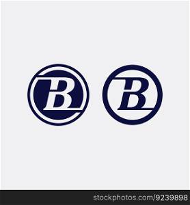b font icon and  letter b logo vector. B logo symbol icon design template.