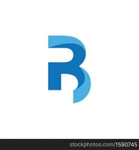 B initial letter logo vector template