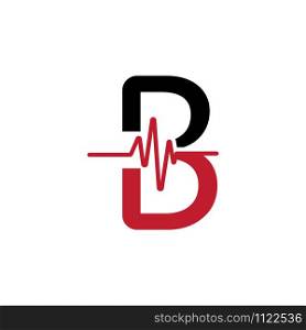 B Letter creative logo or symbol template design
