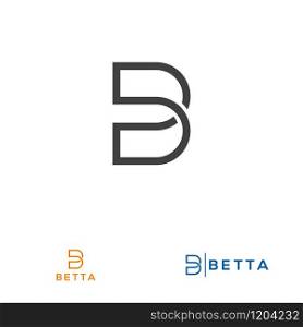 B letter design concept for business or company name initial