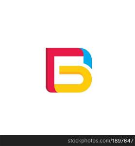 B Letter Icon Design Vector Illustration