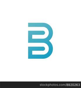 B letter Initial Logo design Template