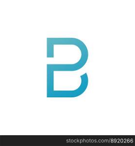 B letter Initial Logo design Template