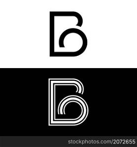 B Letter logo business template vector icon design