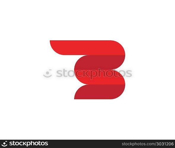 B Letter logo template. B Letter Business professional logo template vector icon
