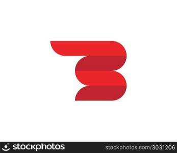 B Letter logo template. B Letter Business professional logo template vector icon
