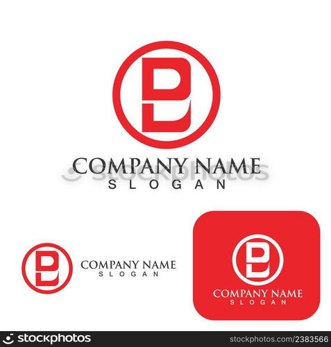 B Letter logo template vector illustration