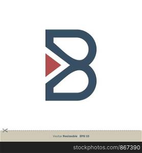B Letter vector Logo Template Illustration Design. Vector EPS 10.