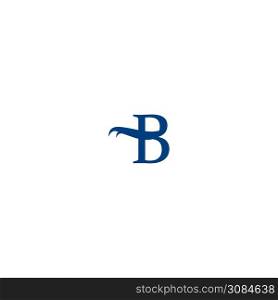 B Letter with shield logo template