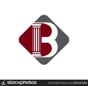 B logo law firm logo design vector trendy