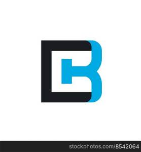 B or BK Letter Icon concept  Design Vector Illustration