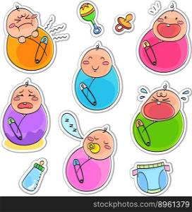 Babies collection vector image