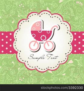 Baby arrival announcement card