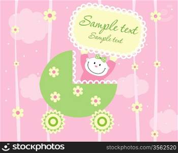 Baby arrival announcement card
