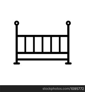 baby bassinet icon vector design template