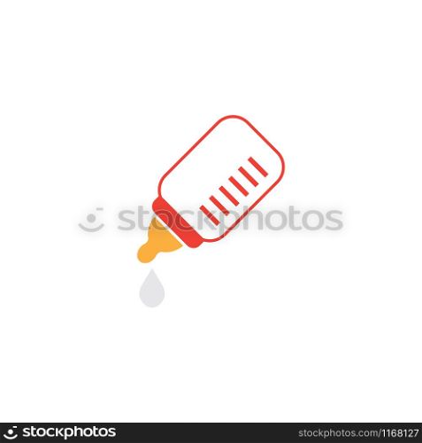 Baby bottle graphic design template vector isolated