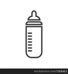 Baby bottle icon design template vector isolated