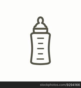 baby bottle icon design vector template