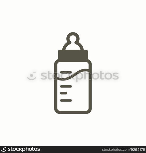 baby bottle icon design vector template