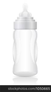 baby bottle vector illustration isolated on white background