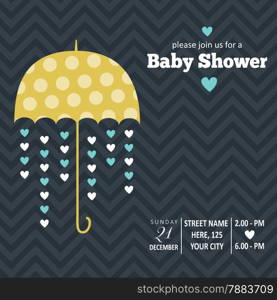 baby boy shower card , vector illustration