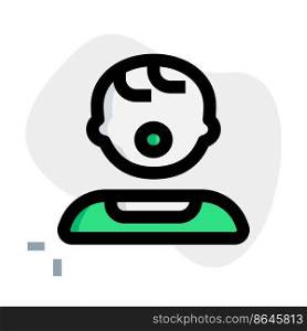Baby boy user avatar sucking pacifier