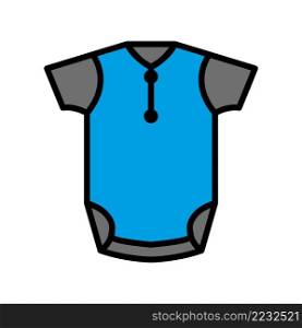 Baby Clothes Icon Vector Design Template.