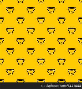 Baby diaper pattern seamless vector repeat geometric yellow for any design. Baby diaper pattern vector