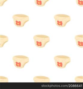 Baby diaper with flower pattern seamless background texture repeat wallpaper geometric vector. Baby diaper with flower pattern seamless vector