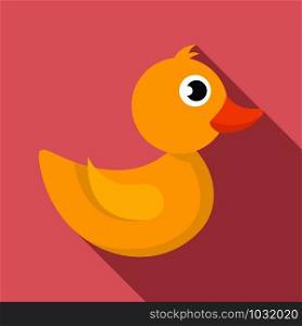 Baby duck icon. Flat illustration of baby duck vector icon for web design. Baby duck icon, flat style