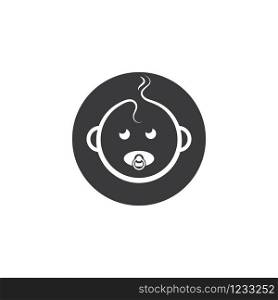 baby face icon vector illustration design template