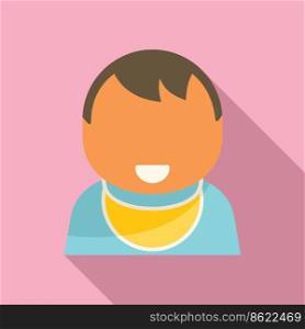 Baby icon flat vector. Child life. Young baby. Baby icon flat vector. Child life