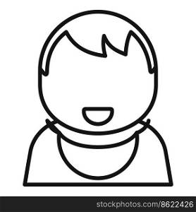Baby icon outline vector. Child life. Young baby. Baby icon outline vector. Child life