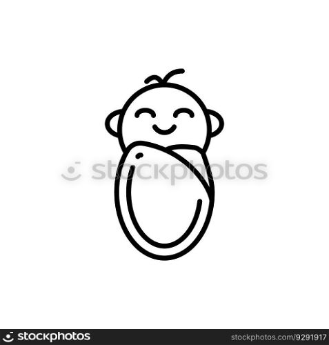baby icon vector design templates white on background