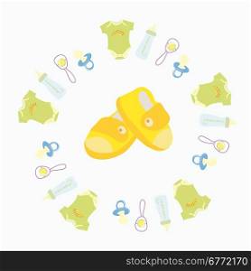 baby icons on white background. Vector illustration