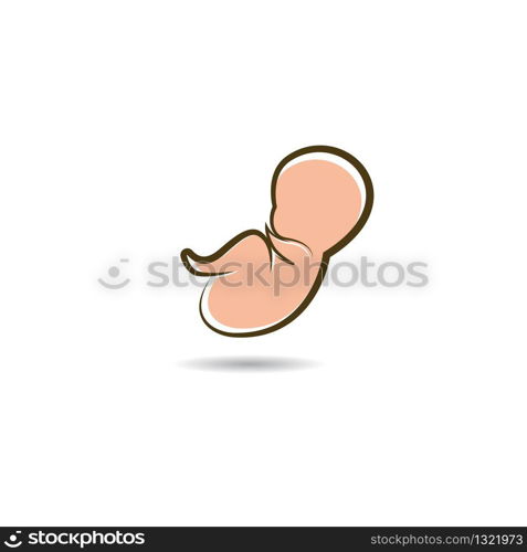 Baby logo vector icon illustration