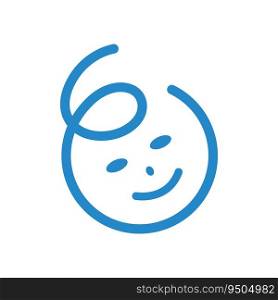 Baby logo vector icon templatedesign