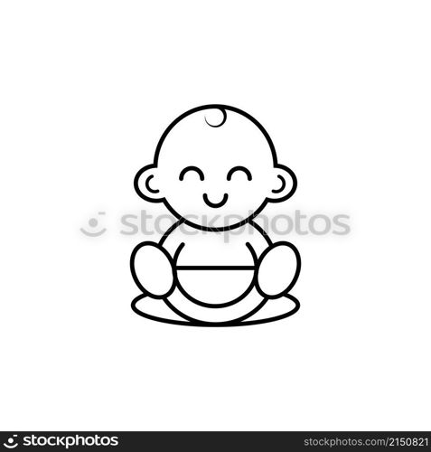 baby logo vector illustration icon design