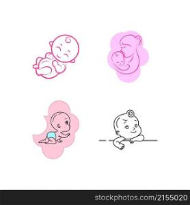 baby logo vector illustration icon design
