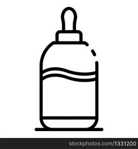 Baby milk bottle icon. Outline baby milk bottle vector icon for web design isolated on white background. Baby milk bottle icon, outline style