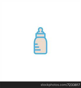 baby milk feeding bottle icon flat vector logo design trendy illustration signage symbol graphic simple