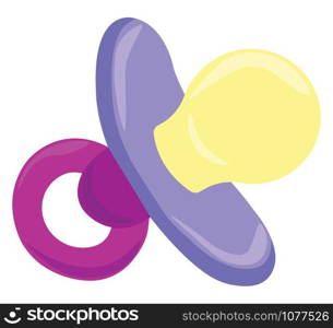 Baby nipple, illustration, vector on white background.