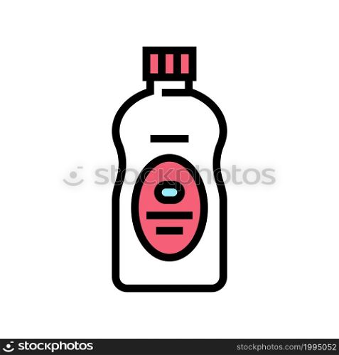baby oil natural cosmetic color icon vector. baby oil natural cosmetic sign. isolated symbol illustration. baby oil natural cosmetic color icon vector illustration