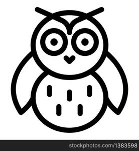 Baby owl icon. Outline baby owl vector icon for web design isolated on white background. Baby owl icon, outline style