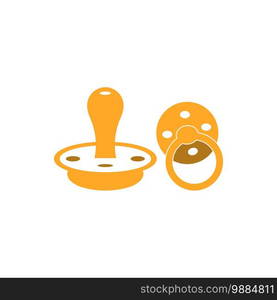 Baby pacifier logo vector template