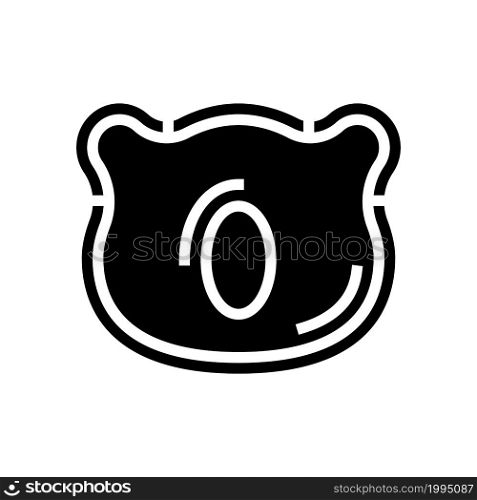baby pillow glyph icon vector. baby pillow sign. isolated contour symbol black illustration. baby pillow glyph icon vector illustration