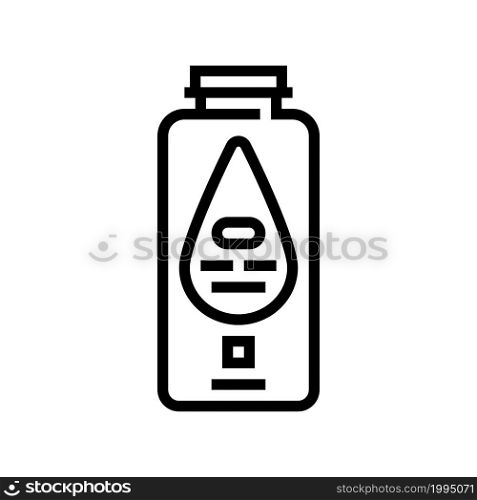 baby powder cosmetic line icon vector. baby powder cosmetic sign. isolated contour symbol black illustration. baby powder cosmetic line icon vector illustration