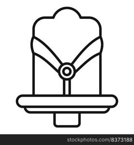 Baby seat icon outline vector. Cycle ride. Child family. Baby seat icon outline vector. Cycle ride